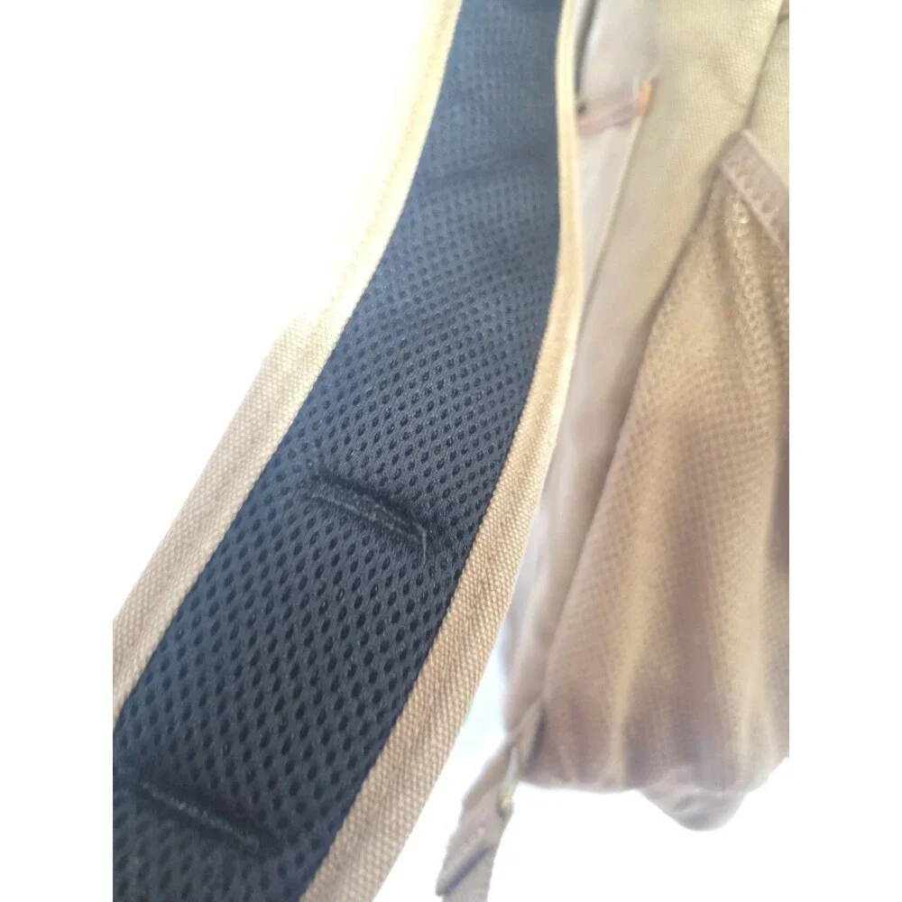 Vintage Orvis Battenkill Leather and Canvas Backpack Outdoor Travel Bag